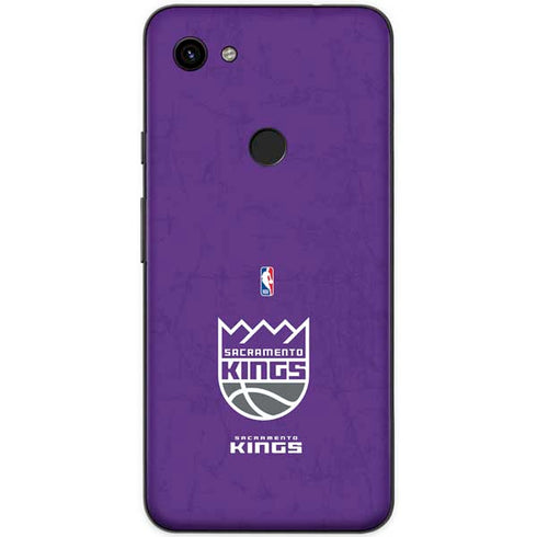 NBA Sacramento Kings Distressed Google Pixel 3a XL Skin